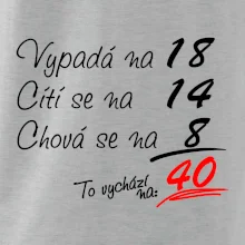 Vypadá, cítí se, chová se - 40 let