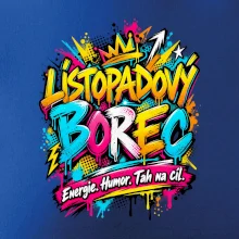 Listopadový borec barevné graffiti a energie