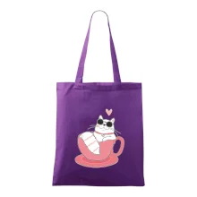 Hustá kočka v hrníčku