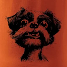 Černobílá karikatura Ši-tzu