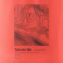 Severák - vrstevnice v obdélníku