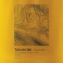 Severák - vrstevnice v obdélníku