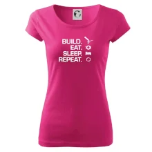 Build eat sleep repeat - montážní pěna