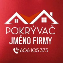 Tričko pro pokrývače - Dvě střechy
