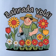 Zahrada volá - zahradník a slunečnice
