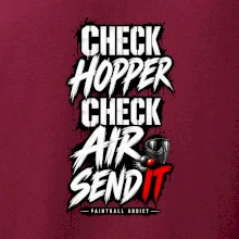 Kontrola zásobníku check hopper air paintball