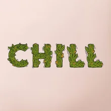 Konopí nápis chill