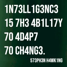 Test inteligence - Stephen Hawking