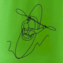 Kajak  ze shora jedním tahem