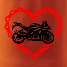 Moto srdce řetěz - supersport