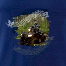 ATV čtyřkolka v lese