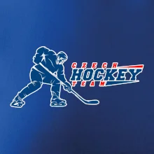 Czech hockey team - hokejista + nápis - Mistrovství světa v ledním hokeji 2025