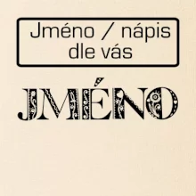 Folklor - jméno - nápis