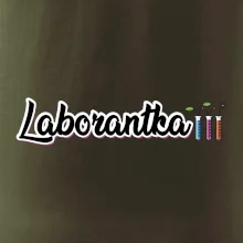 Laborantka a zkumavky