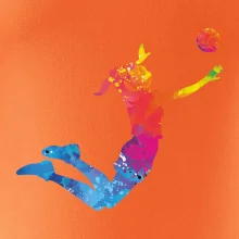 Volejbalista/Volejbalistka splash s míčem