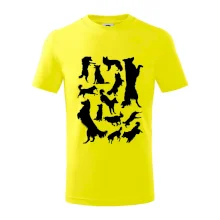 Border kolie siluety