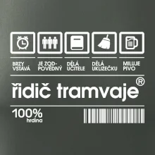 Čárový kód Řidič tramvaje