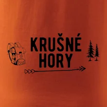 Krušné hory nápis