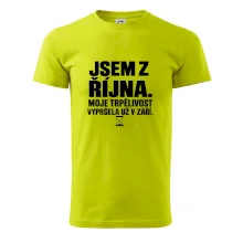 Jsem z října trpělivost vypršela v září