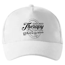 Kulatý nápis - I don't need therapy wheel in my hands