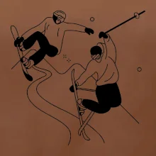 Lyžovaní - kresleny obrázek