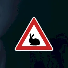 Dopravní značka - Králík Dopravní značka - Králík