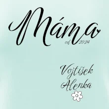 Máma od roku + jména dětí dole vlevo