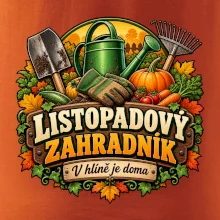 Listopadový zahradník v hlíně je doma