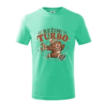 Rodinná vánoční trička - Režim turbo zimní medvídek dítě