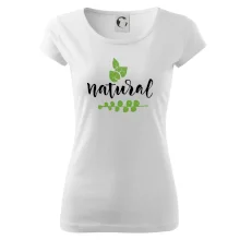 Natural - nápis v listech