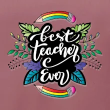 Barevné tužky best teacher ever