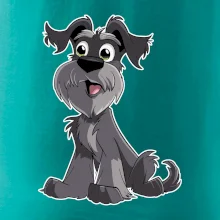 Knírač kreslený sedící