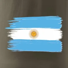 Argentina vlajka kreslená štětkou