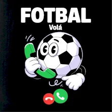 Karikatura fotbal volá