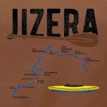 Mapa řeky Jizery
