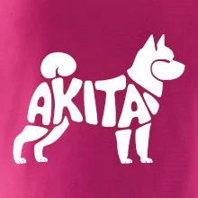 Akita Inu - Nápis v těle