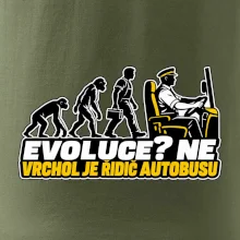 Evoluce vrchol je řidič autobusu