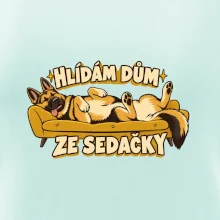 Hlídám dům ze sedačky - vlčák