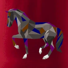 Kůň geometrie barevný