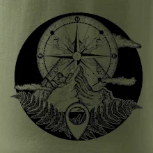 Cestování - hory kompas