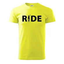 Ride - nápis s cyklistou