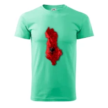 Mapa Albánie reliéf hor