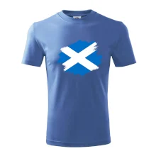 Skotská vlajka kreslená štetcem