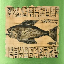 Egyptské hieroglyfy ryba