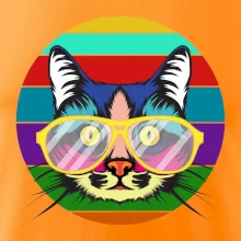 Kočka při barevném západu