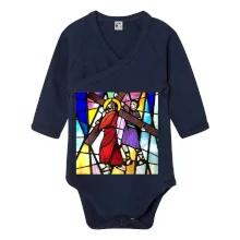 Vitráž - Ježíš a kříž