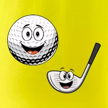 Parové triko - Golfová hůl a míček