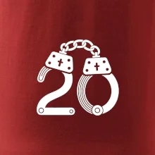 Narozeninové tričko pro policajta - pouta 20