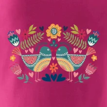 Folklor - dva barevní ptáčci