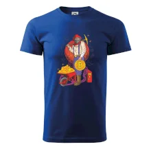 Horník těží bitcoiny